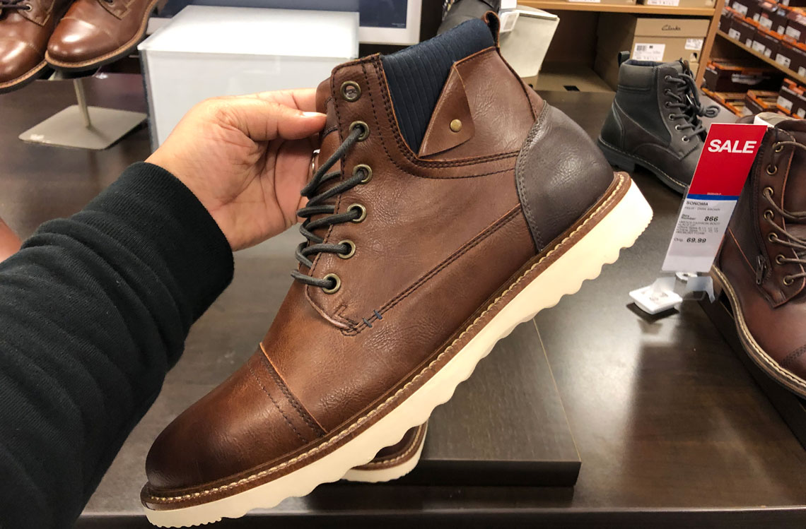 kohls mens casual boots