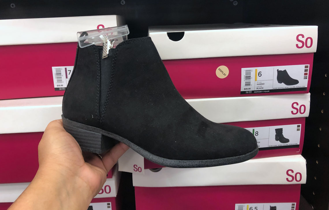 black ankle boots kohls