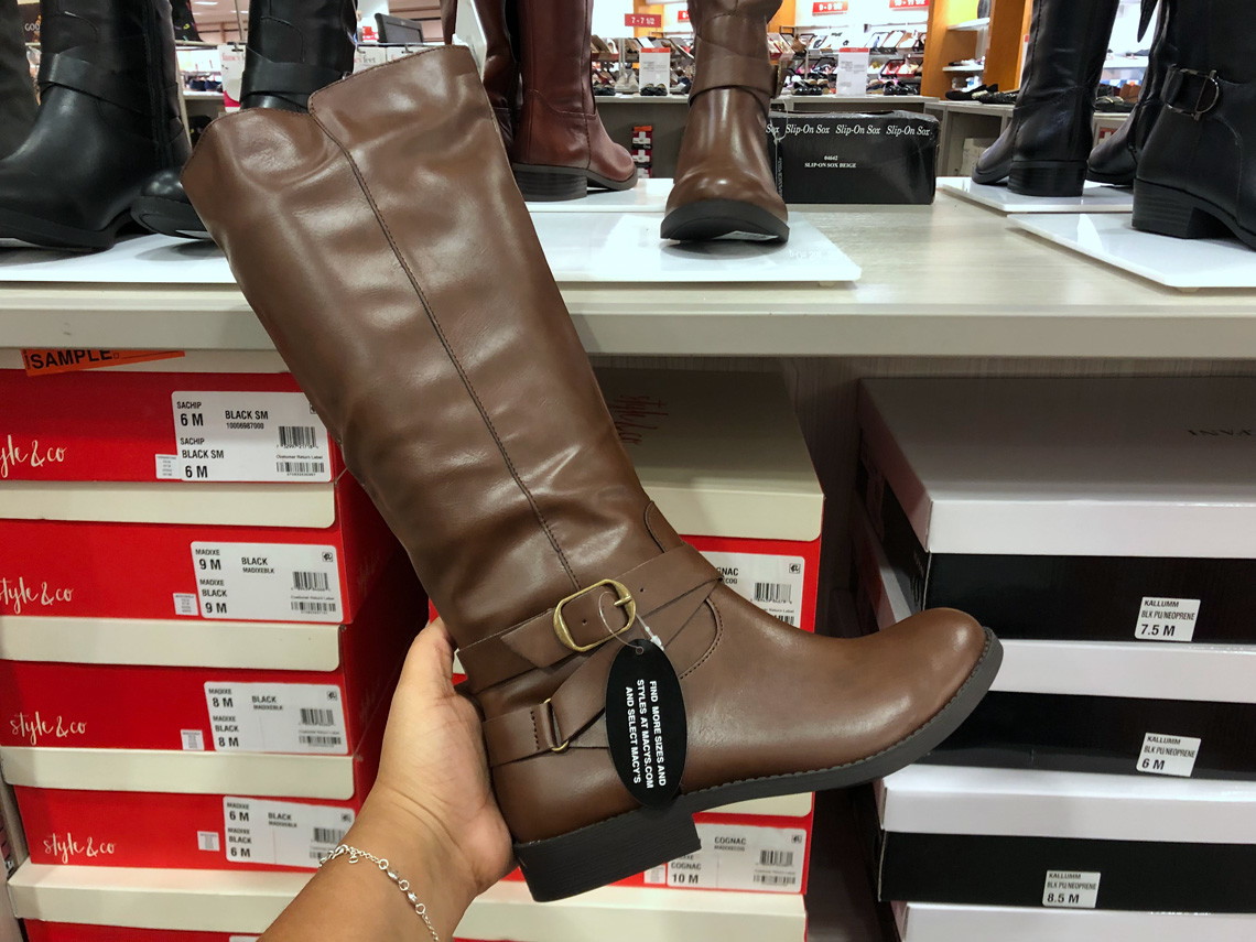 macys high heel booties