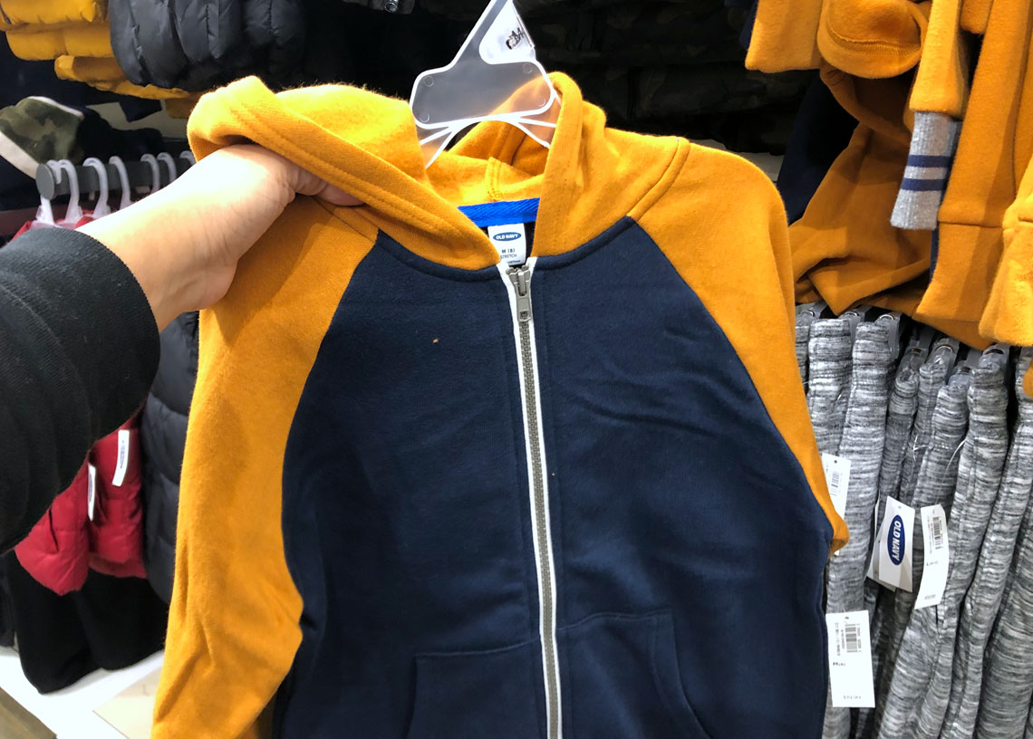 yellow hoodie old navy