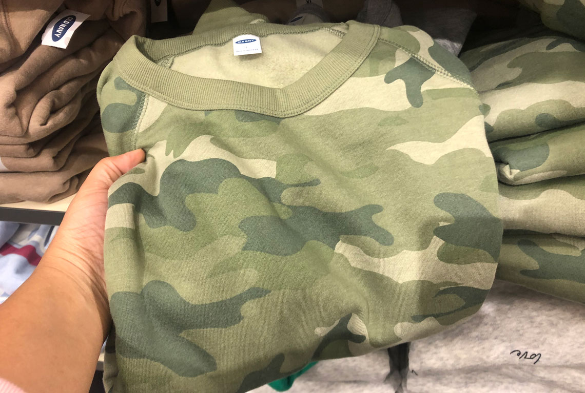 old navy camo hoodie