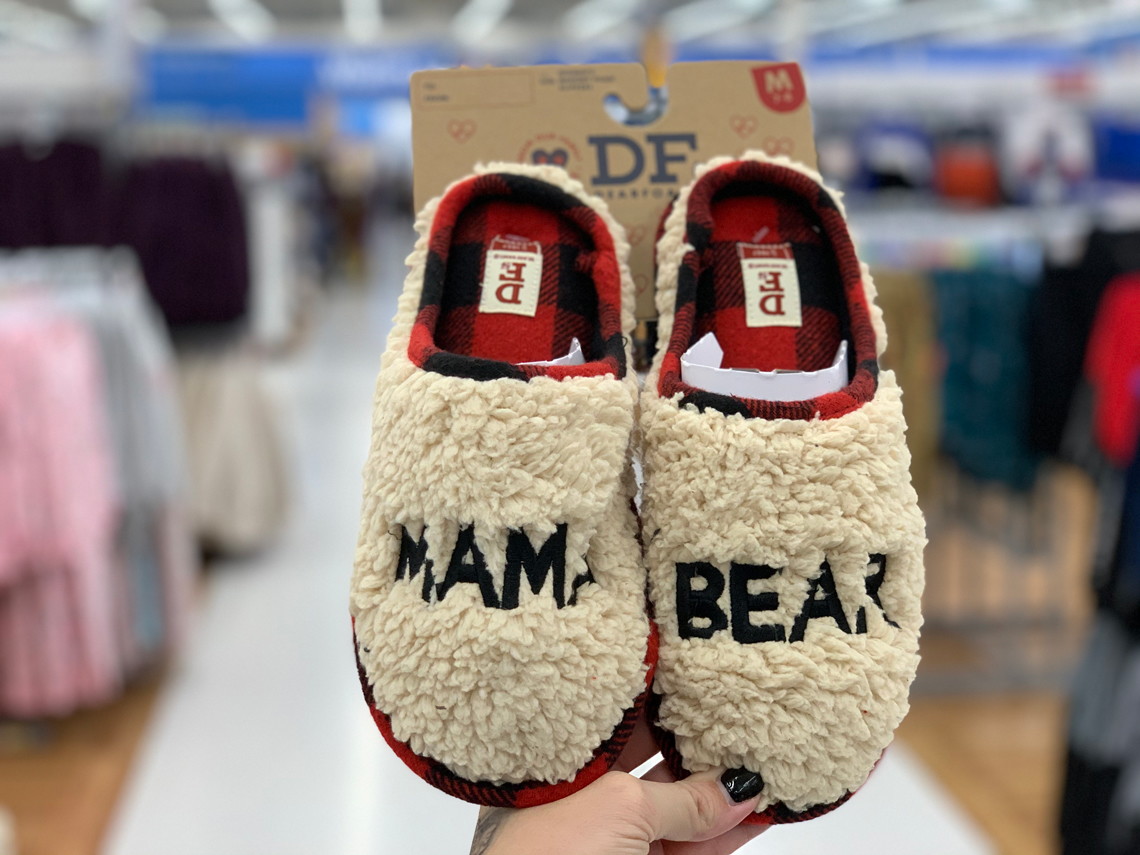 papa bear and mama bear slippers