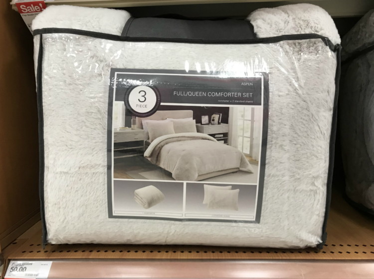 Aspen Sherpa Queen Comforter Set Only 23 75 At Target The