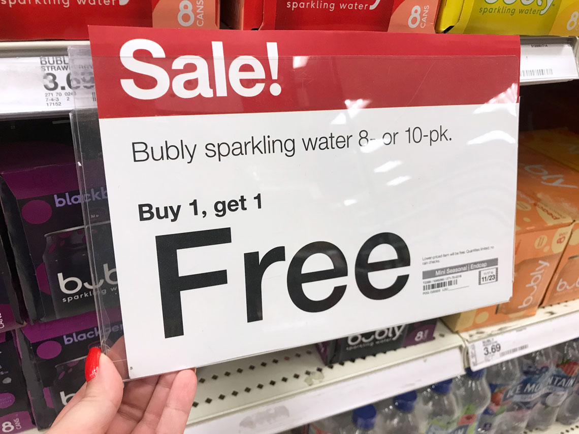 Bubly Sparkling Water, Only 1.85 at Target! The Krazy Coupon Lady