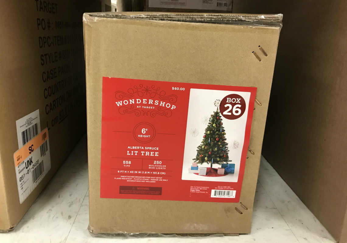 Wondershop 6-Foot Pre-Lit Christmas Tree, Only $28.50 at Target! - The Krazy Coupon Lady