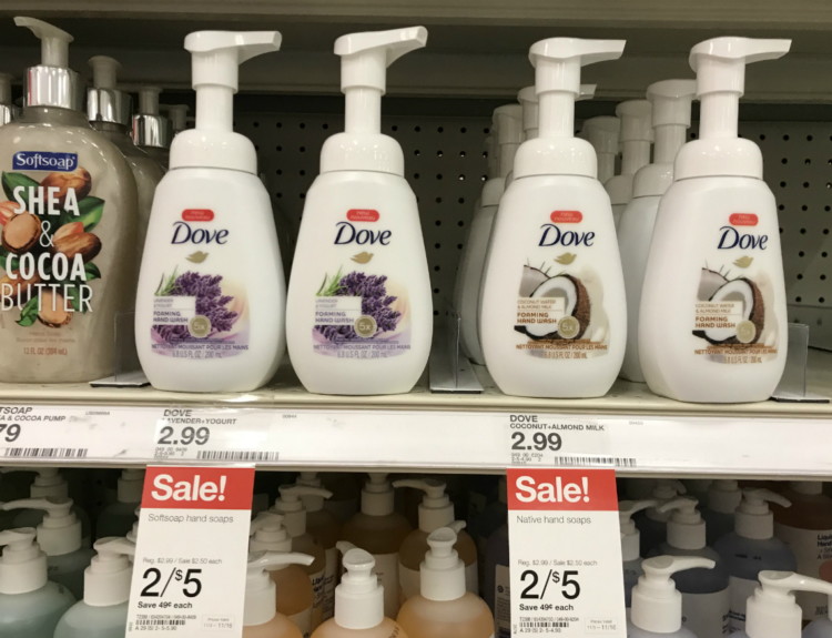 Dove Foaming Hand Wash, Only 1.25 at Target! The Krazy Coupon Lady