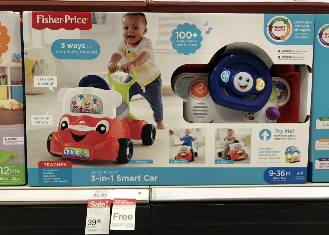 fisher price laugh and learn 3 in 1 car