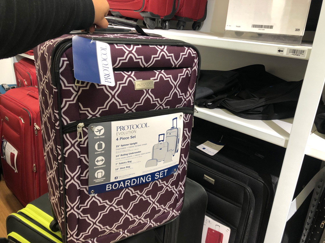 jcpenney spinner luggage sets