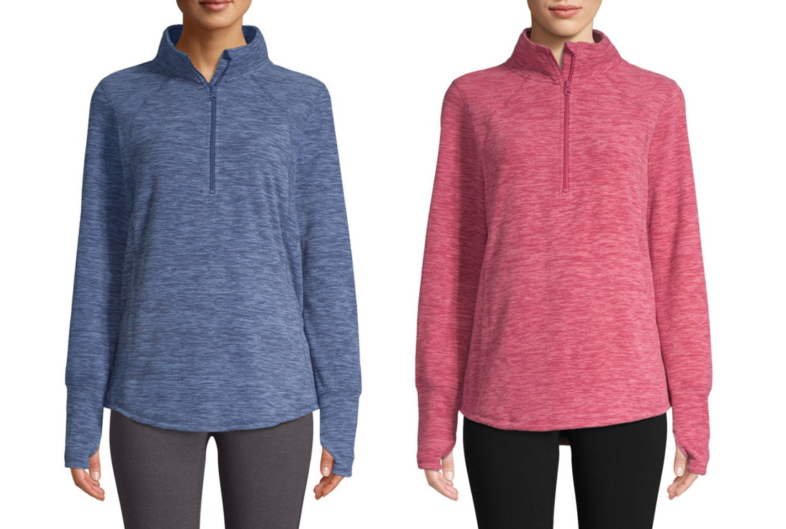 St John's Bay Quarter Zip Sweater Flash 