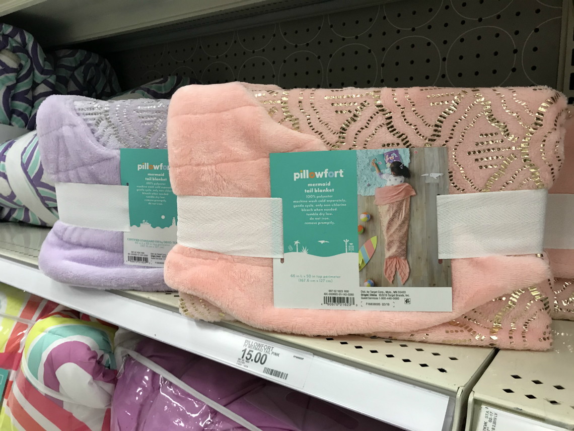 Pillowfort Mermaid & Shark Tail Blankets, Only $8.55 at ...