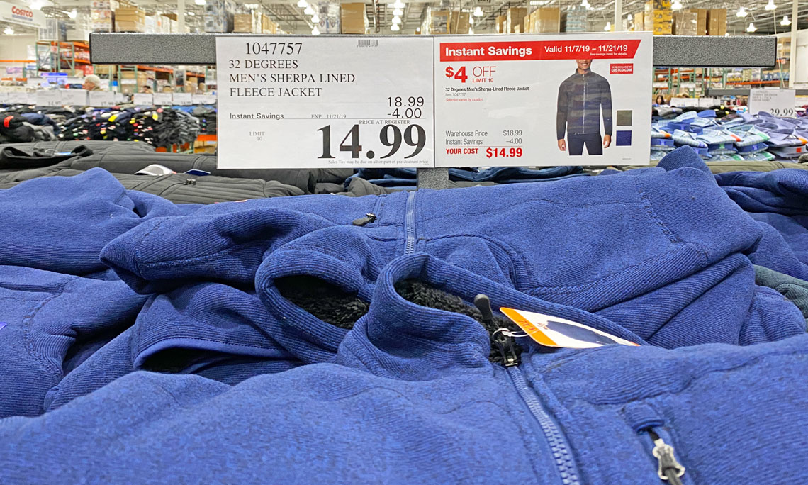 costco men's 32 degrees jacket