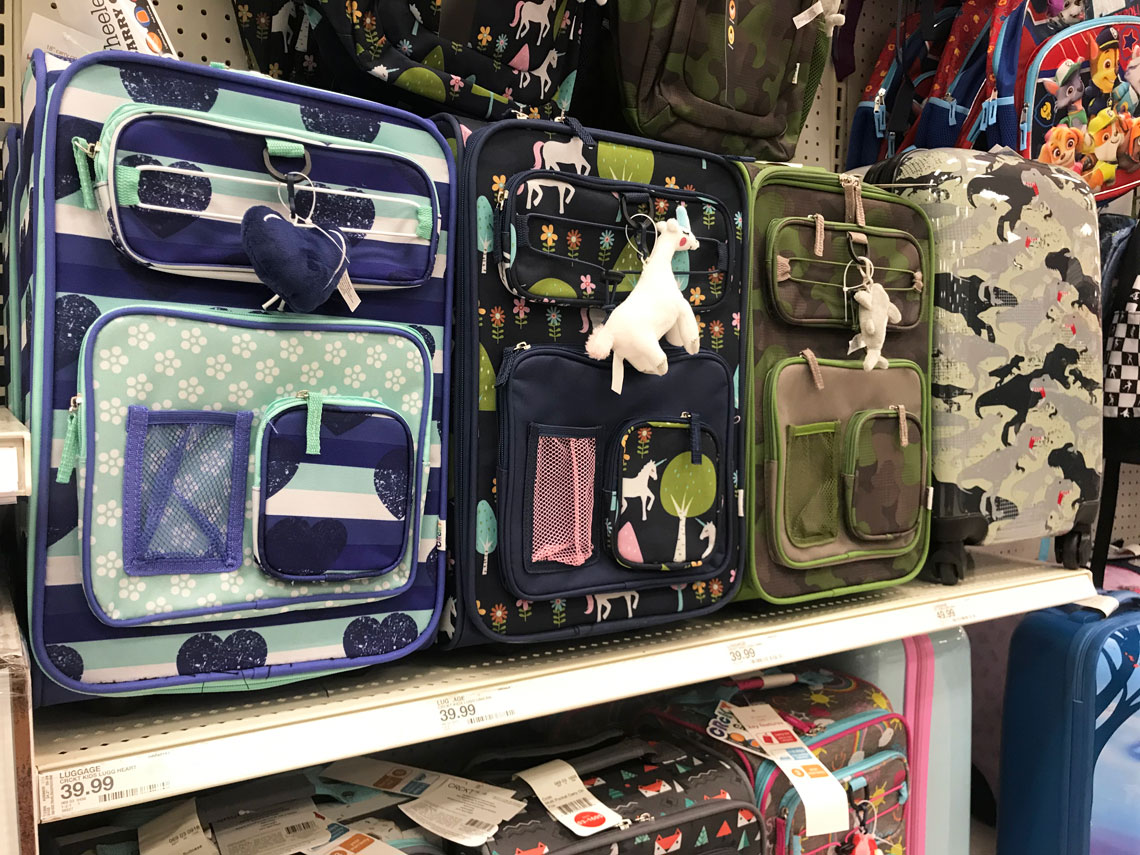 target unicorn luggage