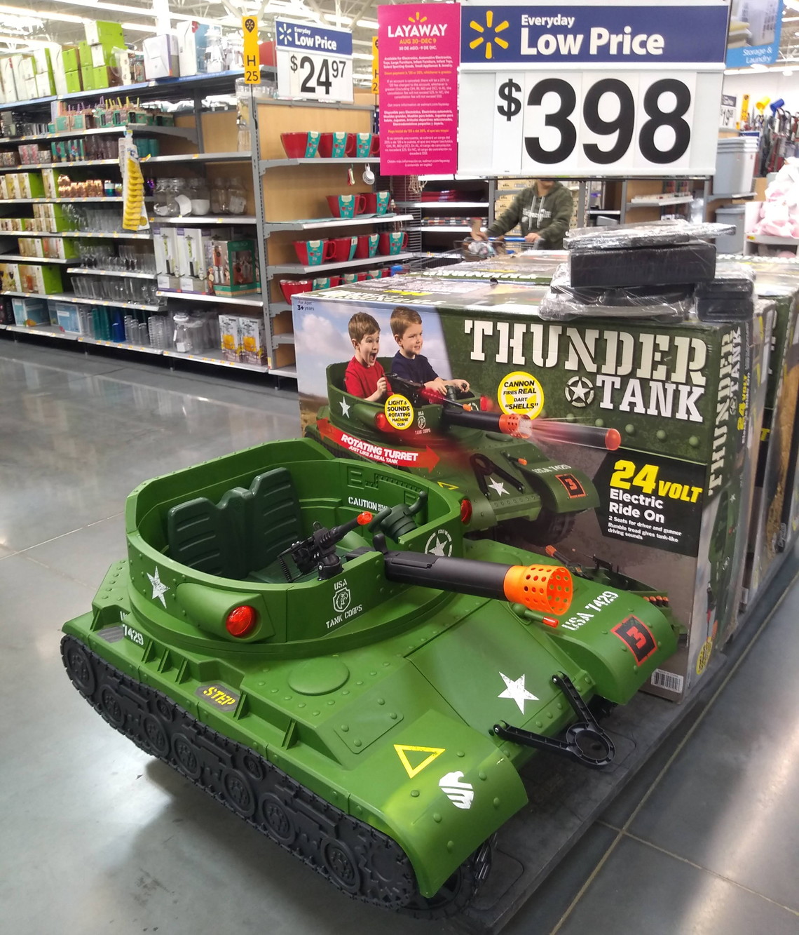 ride on tank toy