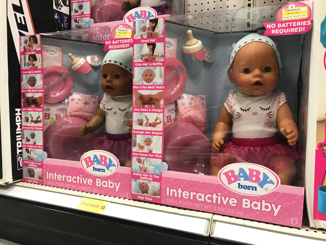 walmart baby born interactive doll