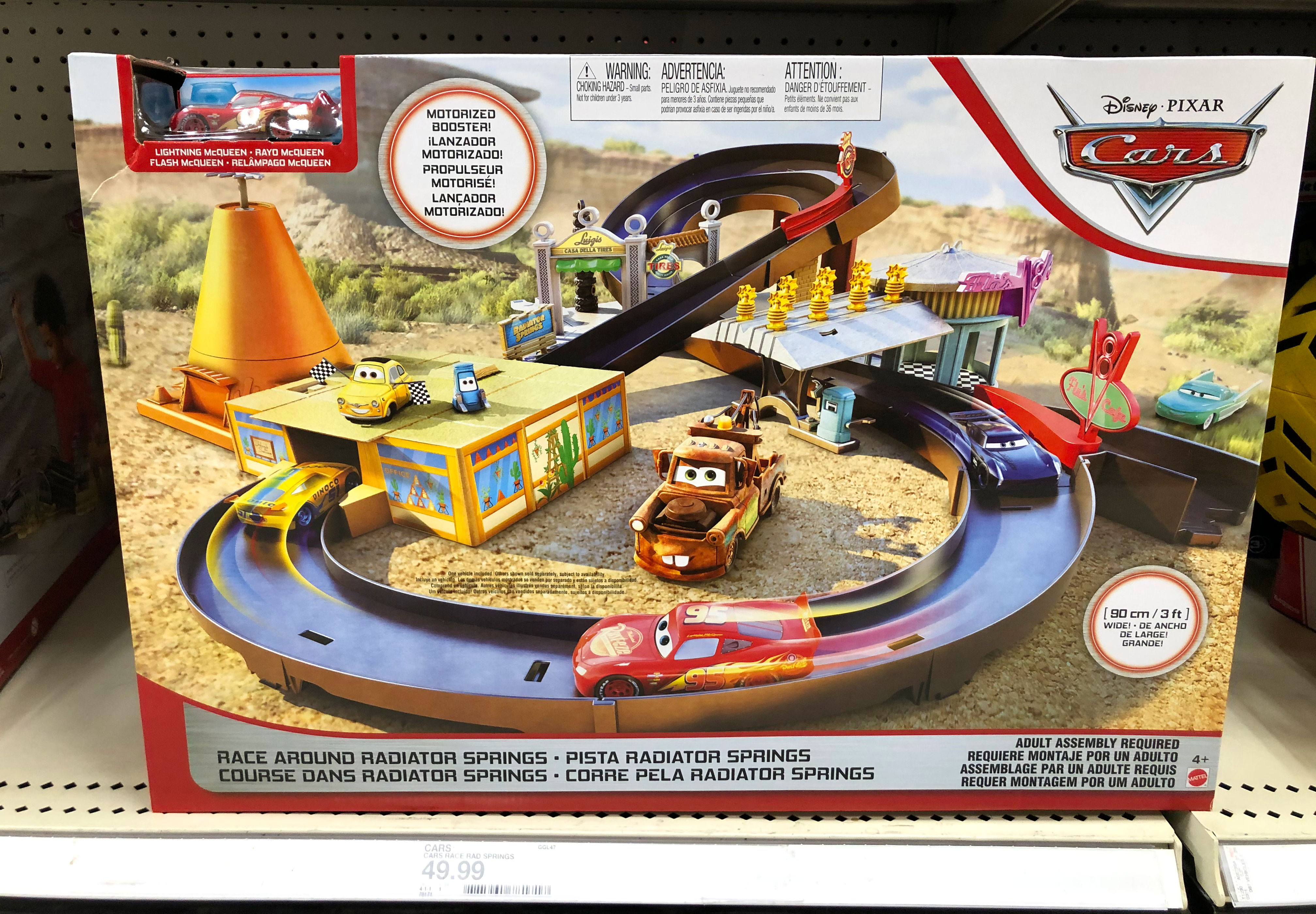 disney pixar cars race around radiator springs playset stores