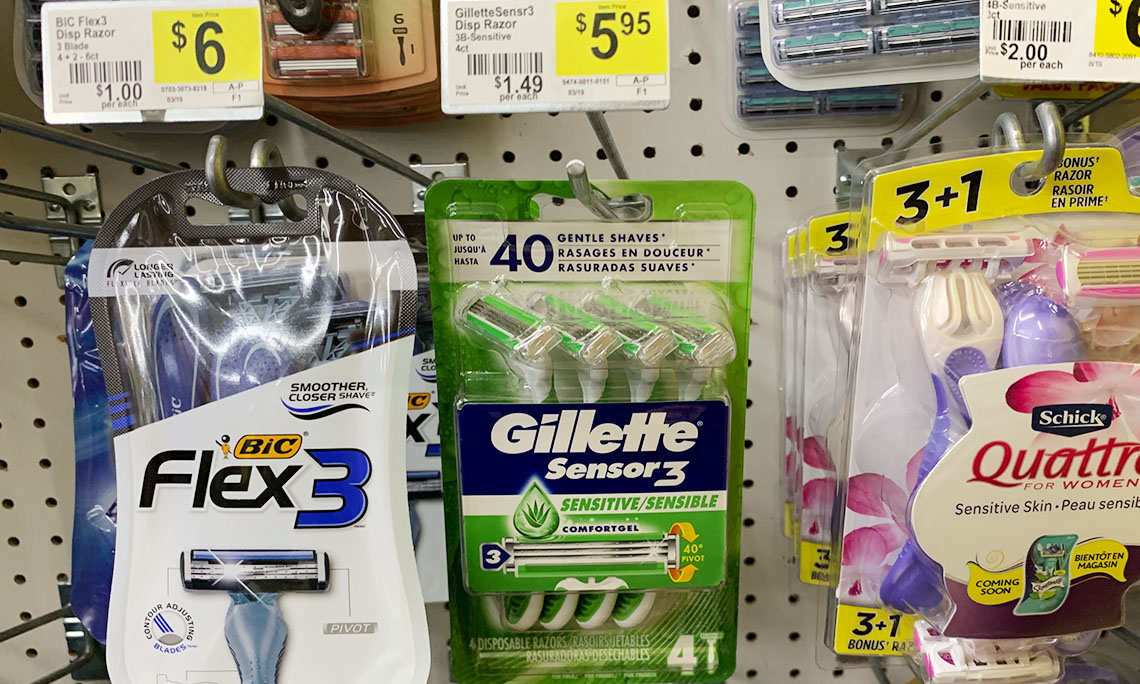 gillette razors dollar general