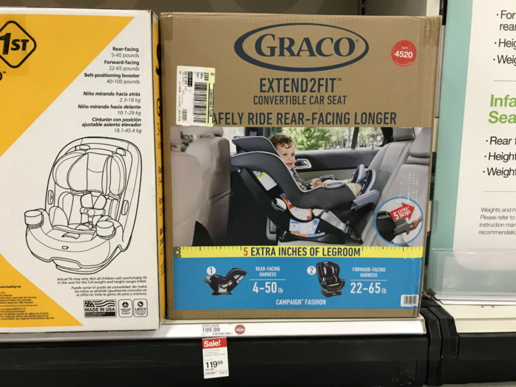 Graco Extend2fit Convertible Car Seat Only 113 99 At Target Graco Extend2fit Convertible Car Seat