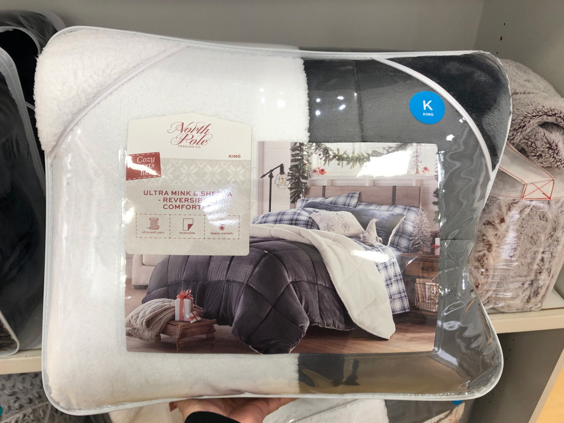 King Size Sherpa Comforter Only 34 At Jcpenney Reg 185