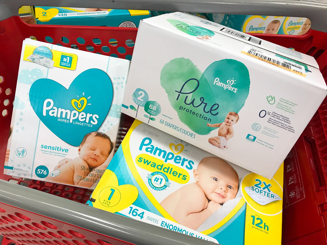 target pampers pure wipes