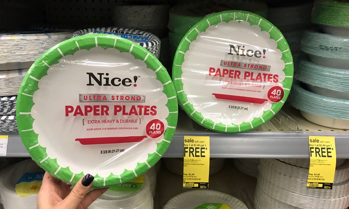 BOGO Nice! Paper Plates & Bowls at Walgreens! The Krazy Coupon Lady