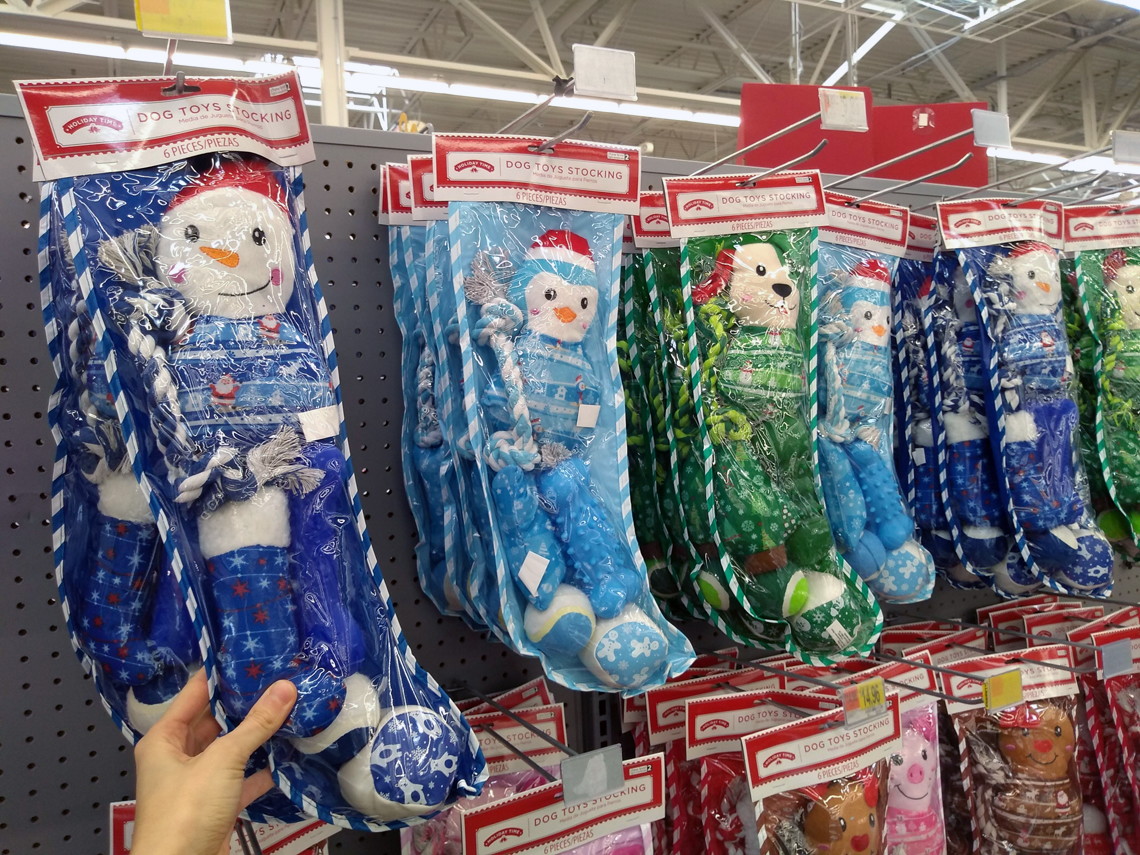 walmart christmas dog toys