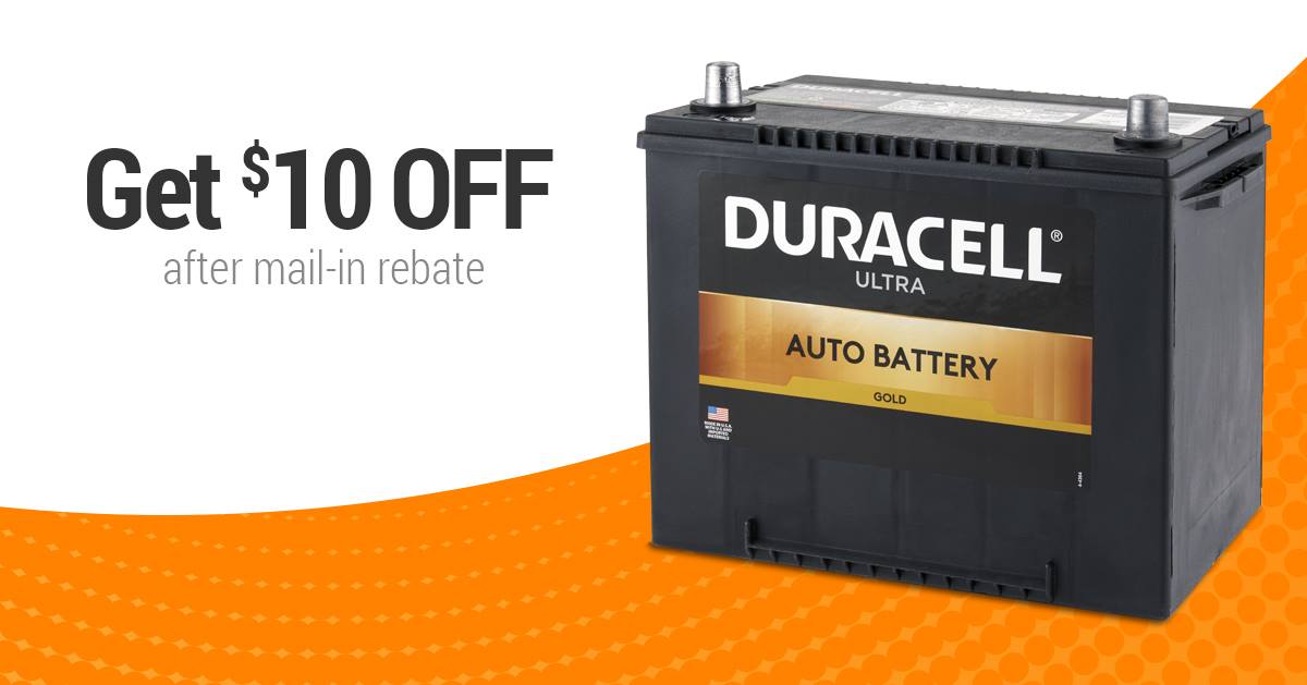 Duracell Car Battery Rebate