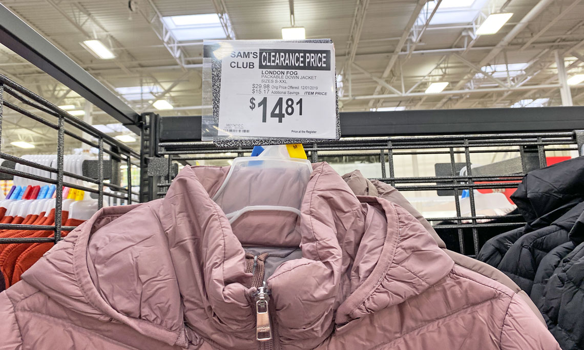 London fog down hot sale jacket sam's club