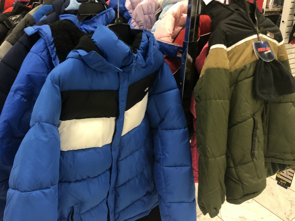 cb sports hooded puffer coat