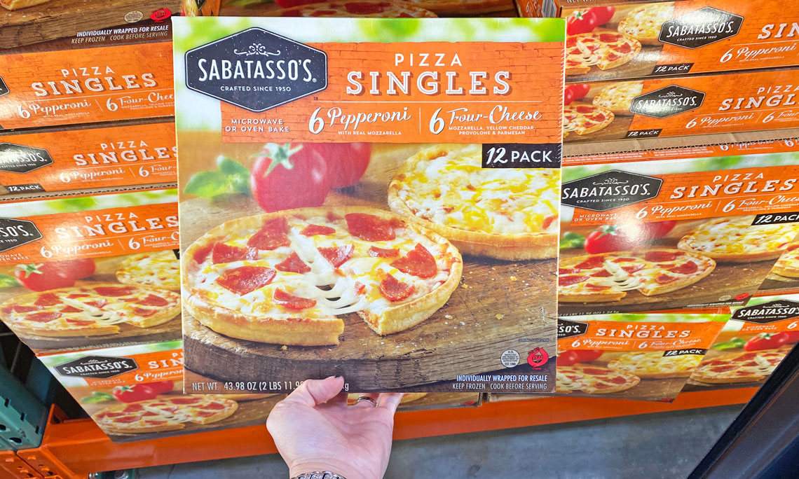 Sabatasso S Frozen Pizza Variety Pack Only 6 99 At Costco The