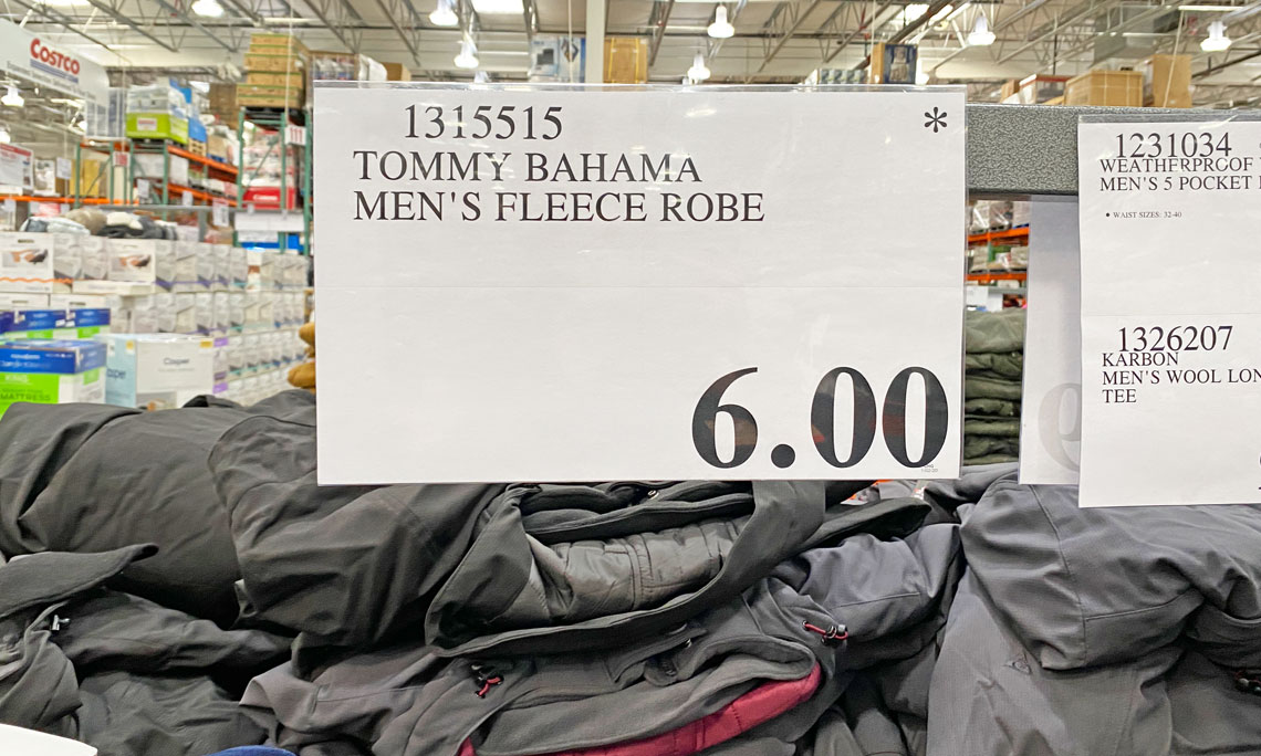 Tommy Bahama Men's Fleece Robe, Only $6 