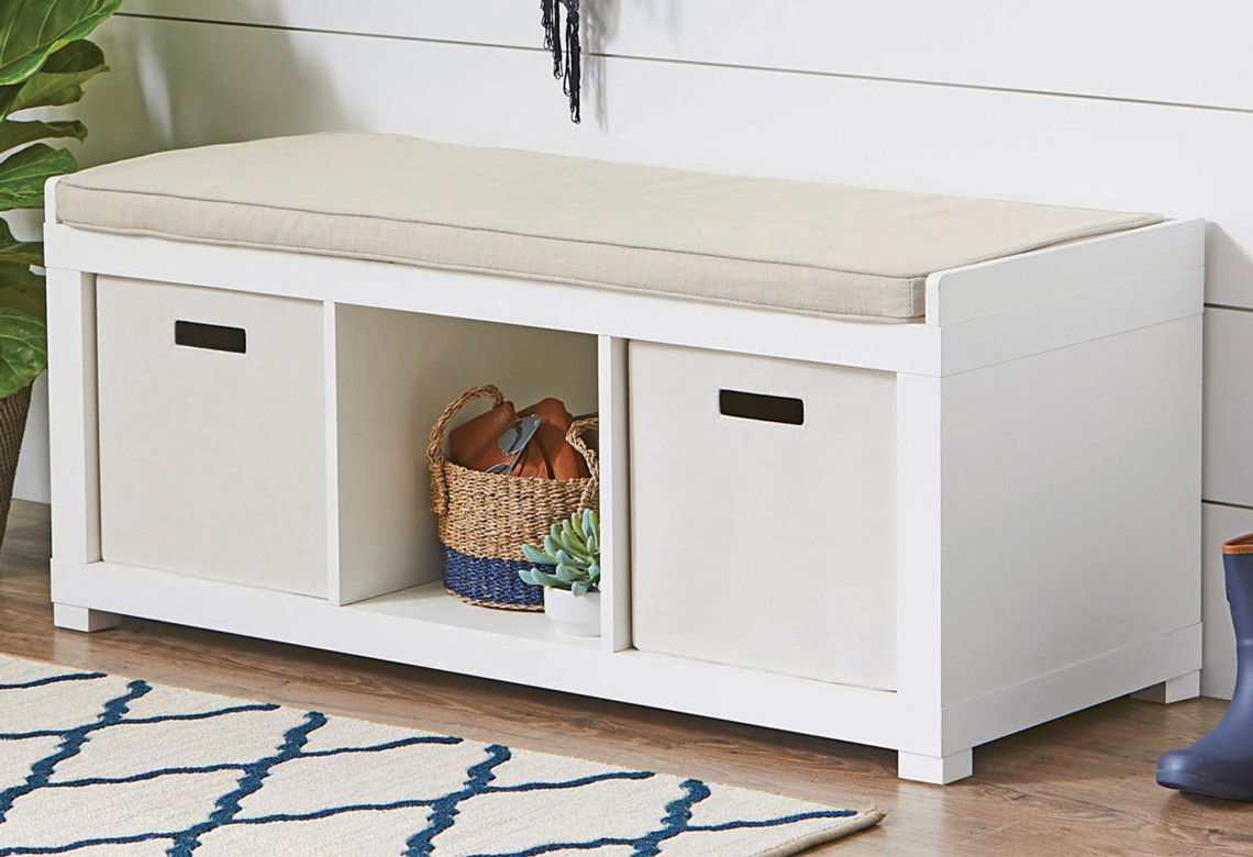 3 Cube Organizer Storage Bench Just 40 At Walmart Reg 90