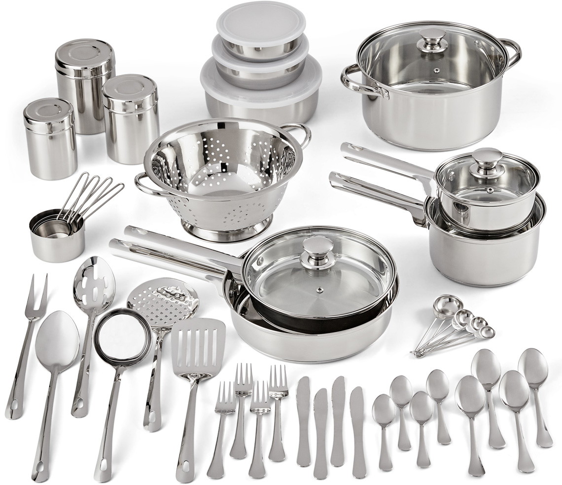 Mainstays 52 Piece Cookware Combo Set 47 At Walmart The Krazy