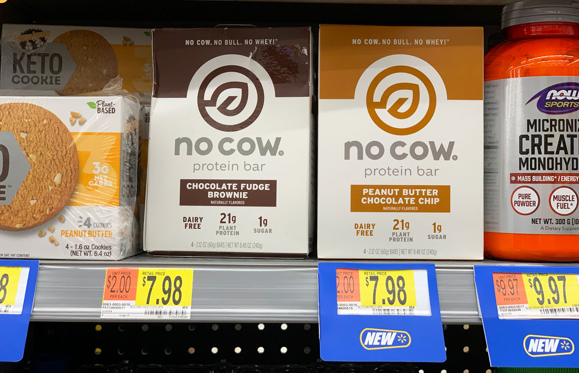 Free 4Pack of No Cow DairyFree Protein Bars at Walmart (8 Value