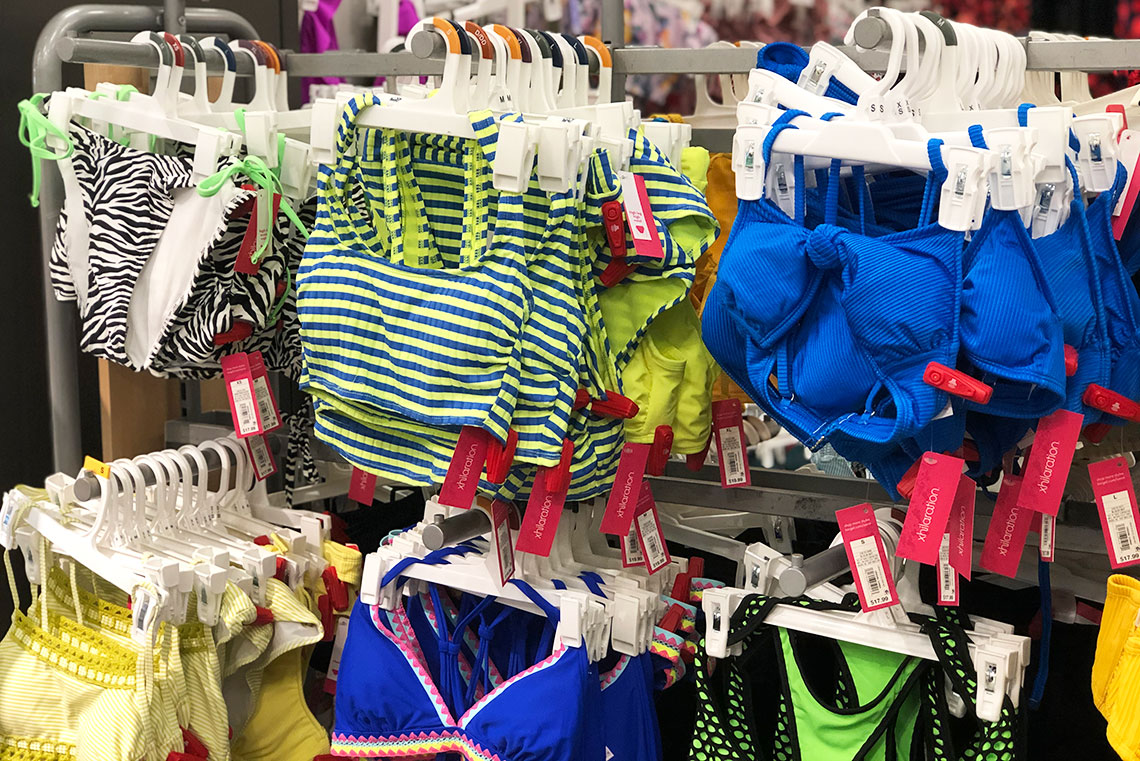 target bathing suits in store