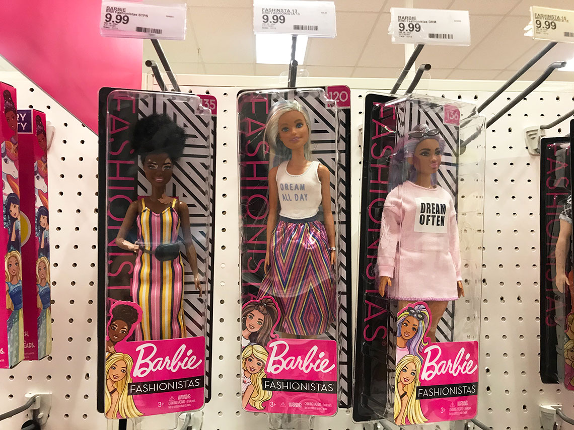 target barbie doll head