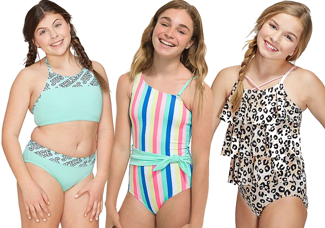 justice plus size swimwear