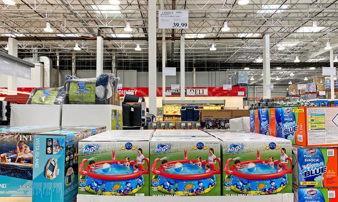 inflatable pool with slide costco