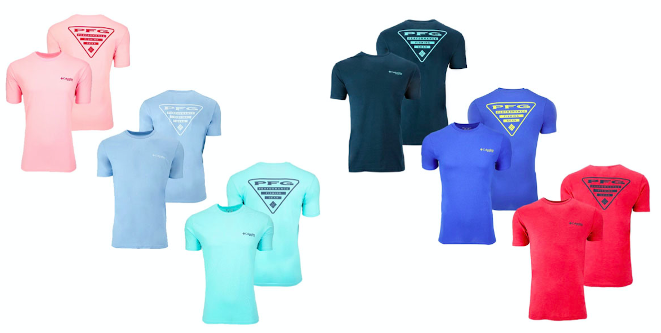 columbia 3 pack t shirts