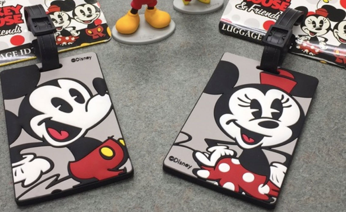 disney character luggage tags