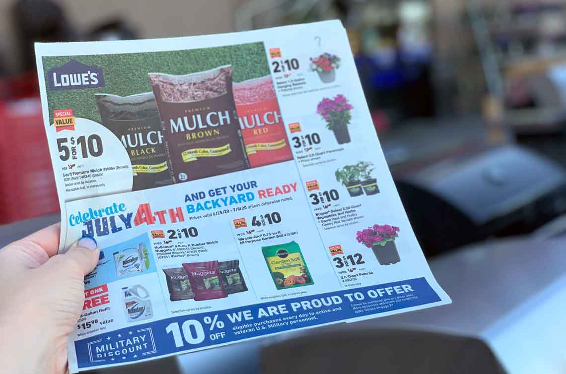 Lowe S July 4th Sale 2 Mulch 2 50 Garden Soil More The