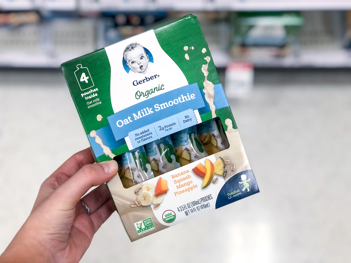 gerber organic oat milk smoothie