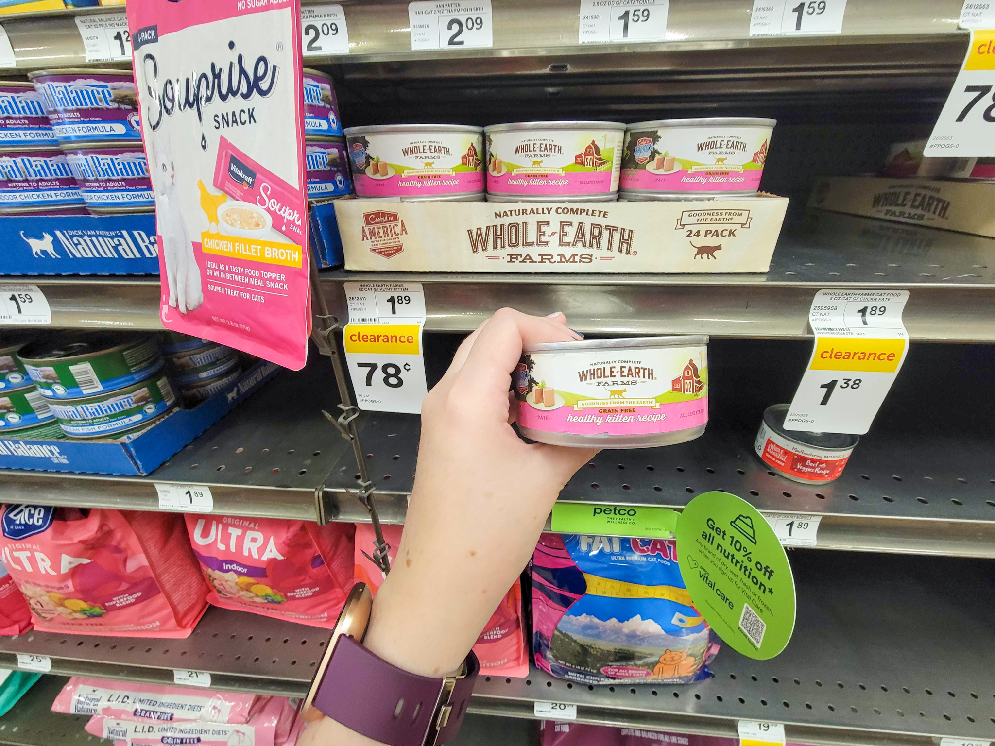 petco whole earth cat food