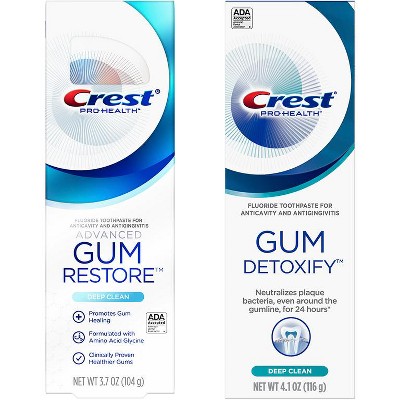 crest fresh and white peppermint gleem paste