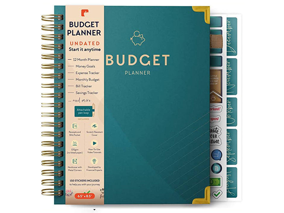 Freedom Mastery Undated Monthly Budget Planner and Monthly Bill Organizer -  A 12 Month Journey To Financial Freedom, Monthly Budget Book Planner