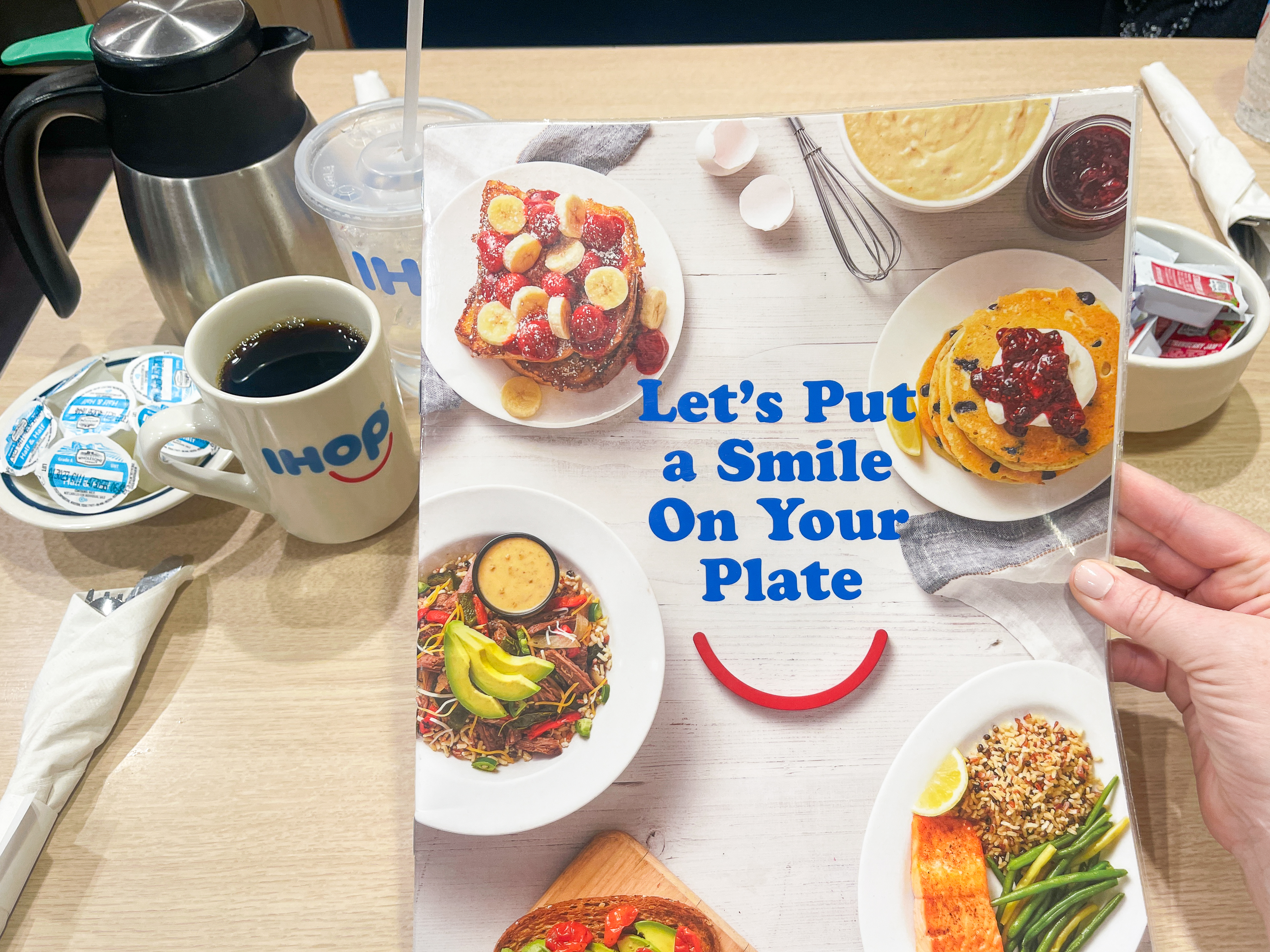 IHOP Restaurant Official MENU NEW 6 page Let's Put a smile on your plate  Genuine
