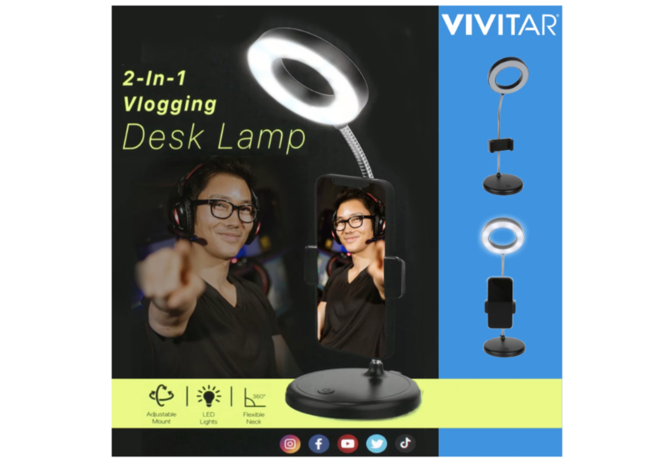 target 2 in 1 vlogging desk lamp