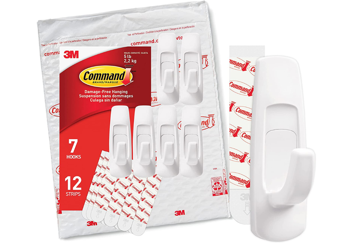 3M Command Hooks, Medium, White (Pack of 3), 3 packs - Fry's Food