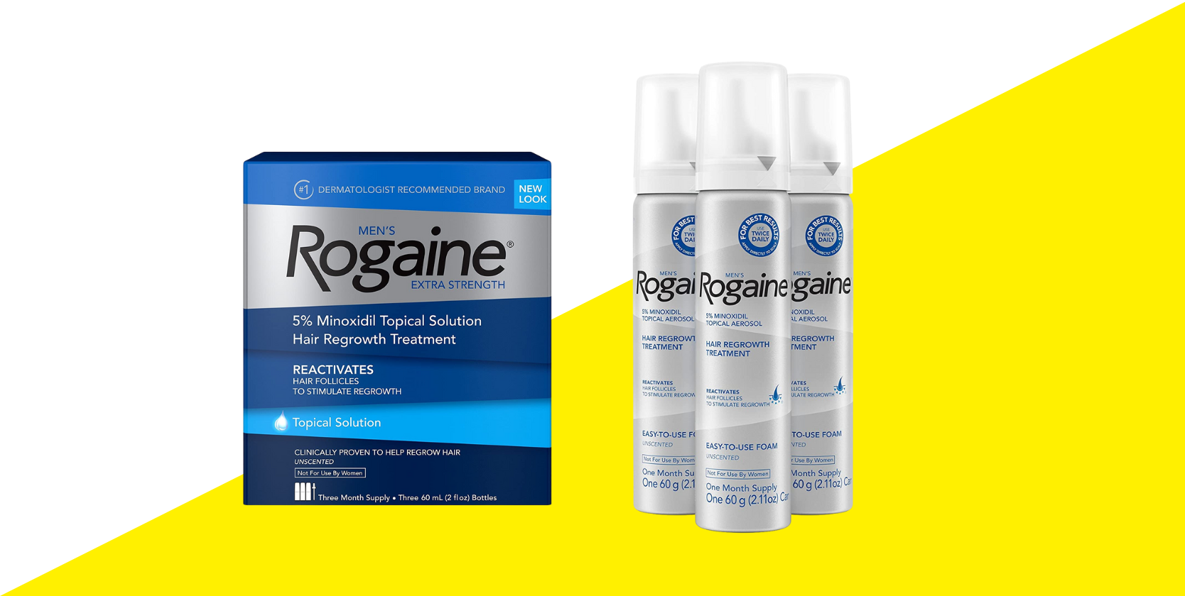 Rogaine Hair Growth: 3-Month Supply for $28 on Amazon (Reg. $51) - The  Krazy Coupon Lady