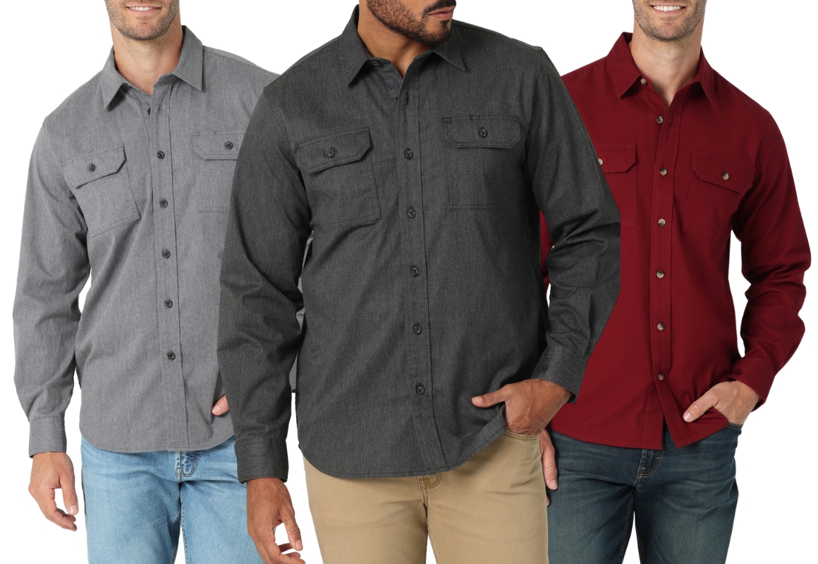 Men's Soft Wrangler Shirts, Only $11 at Walmart - The Krazy Coupon Lady