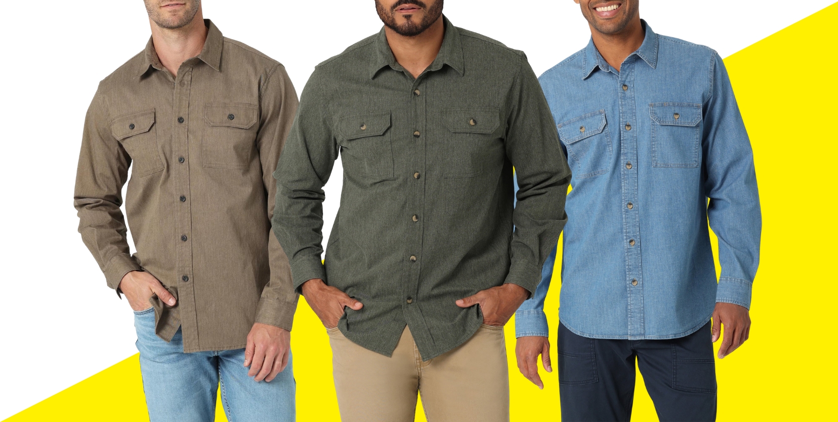 Wrangler Button-Up, $11 at Walmart (Reg. $18) - The Krazy Coupon Lady